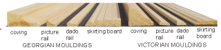 Georgian and Victorian mouldings