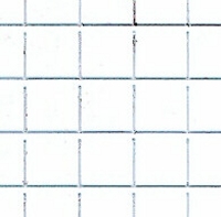 Large white square tiles