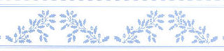 Border - blue on white