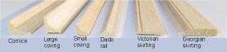 Georgian and Victorian mouldings