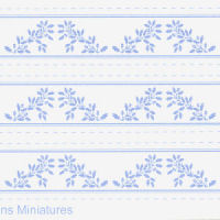 Acorns border blue on white
