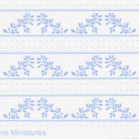 Acorns border blue on white