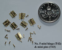 Mini hinge and pins