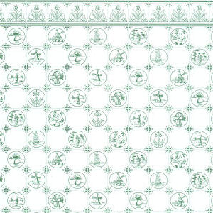 Green dutch tile