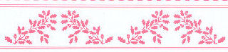 Border - pink on white