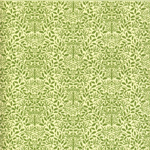 Acorns - green on cream