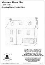 Georgian Single Fronted Shop Plan