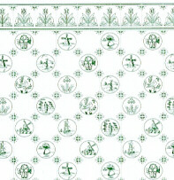 1/24 Green dutch tile